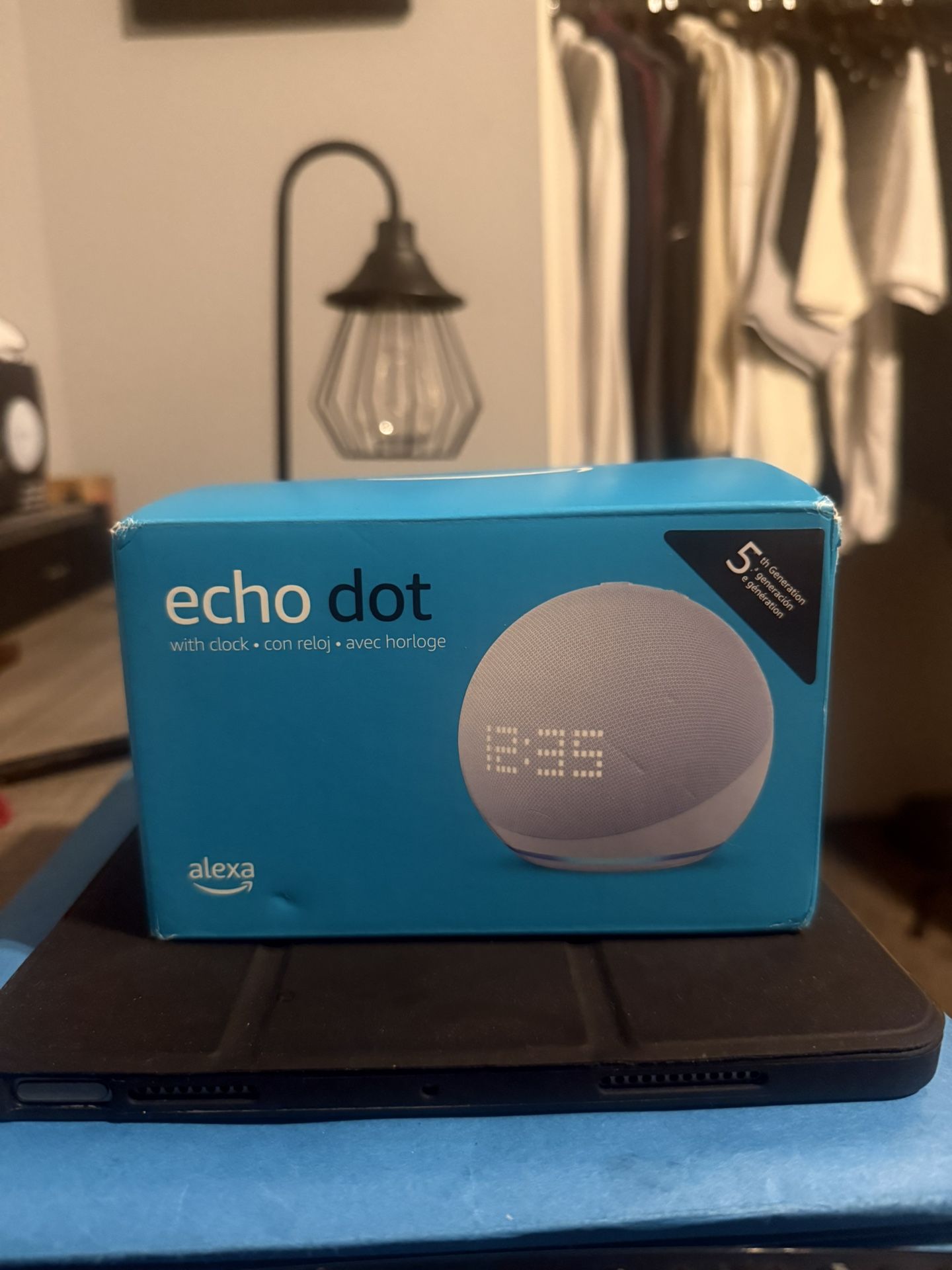 Echo Dot With Clock (White)