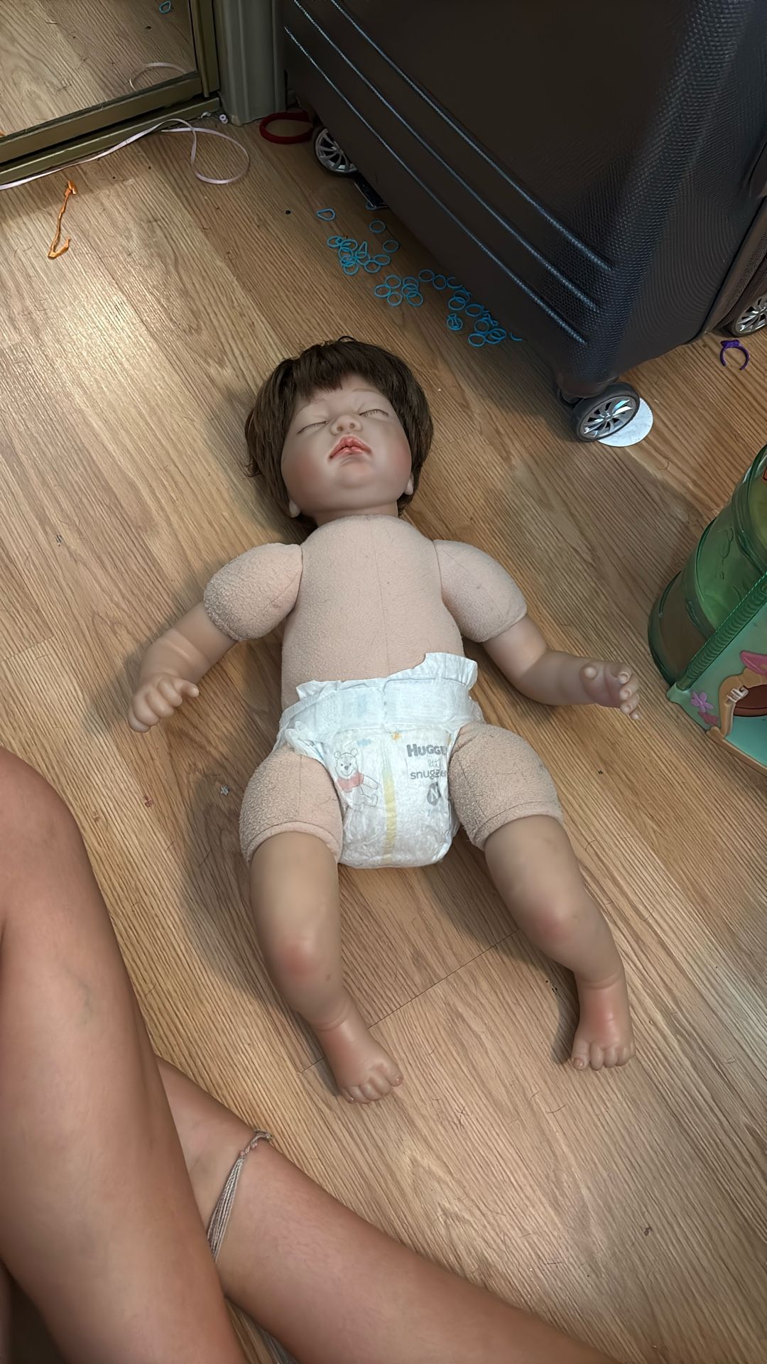 Realistic newborn baby doll