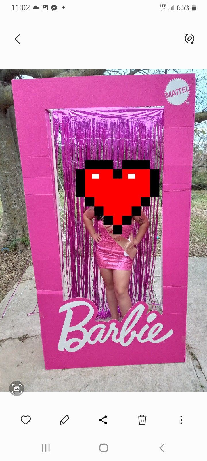 7.5 FT - life Size Barbie Box - Cardboard