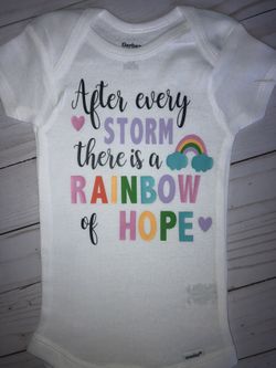 Rainbow baby onesie
