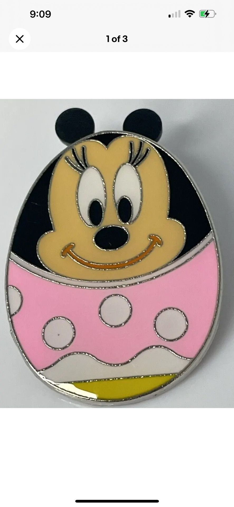 Disneyland Paris Easter Egg Minnie Mouse DLP Pink Dress Parks Pin Trading
