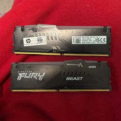 Kingston Fury DDR5 LED Ram 2x8 (16GB)