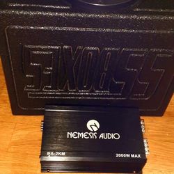 Nemesis Amplifier,Speaker Box And 8"speaker
