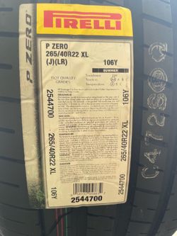 new 265/40/22 Pirelli p_zero