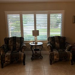 Two Chairs And Table For Sale