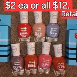 NEW! Sally Hanson Nail Polish $2 each or $12. for everything pictured above.  Retail Price $85.😲