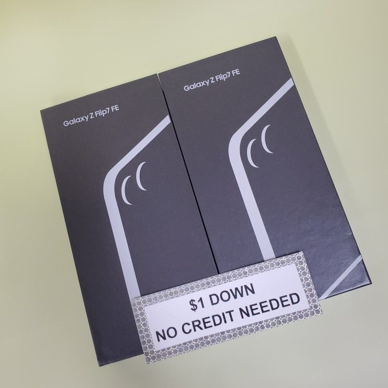 Samsung Galaxy Z Flip 7 FE 5G Unlocked New - Only $1 Today Pay The Rest Later!