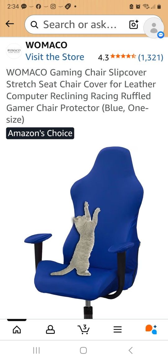 Gaming Chair SLIPCOVER -Womaco Brand