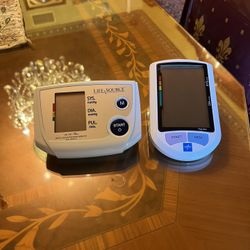 Set Of Two LIFE SOURCE - DELUXE ONE STEP - Midline BLOOD PREASURE MONITOR Only With Out The Strap