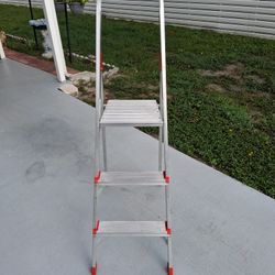 Louisville 3 Foot Step Ladder Aluminum
