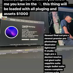 Apple mac mini i7 32 ram 1tb ssd Every program and plugin for video and music editors my personal built mac has sooo many programs for video editors a