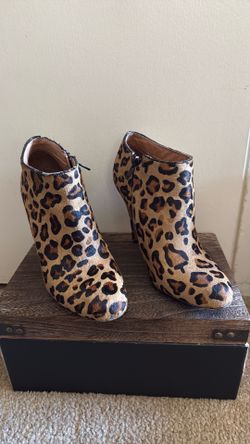 Aldo cheetah print booties