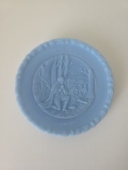 Fenton Glass Collector's Plate - "In God We Trust"