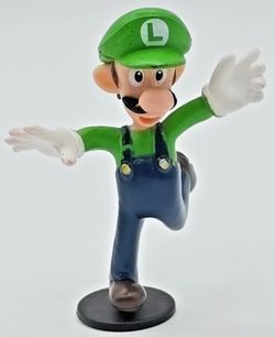 2007 Nintendo Mario Bros 2.5" Collectible Luigi Figurine