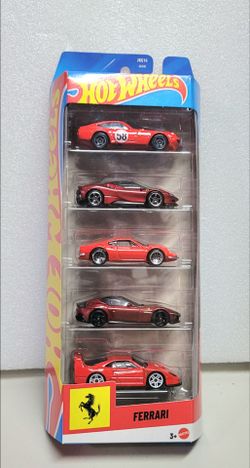 New 🔥 Hot Wheels Ferrari 5-Pack