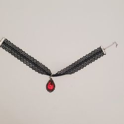 Gothic Laced Choker Necklace