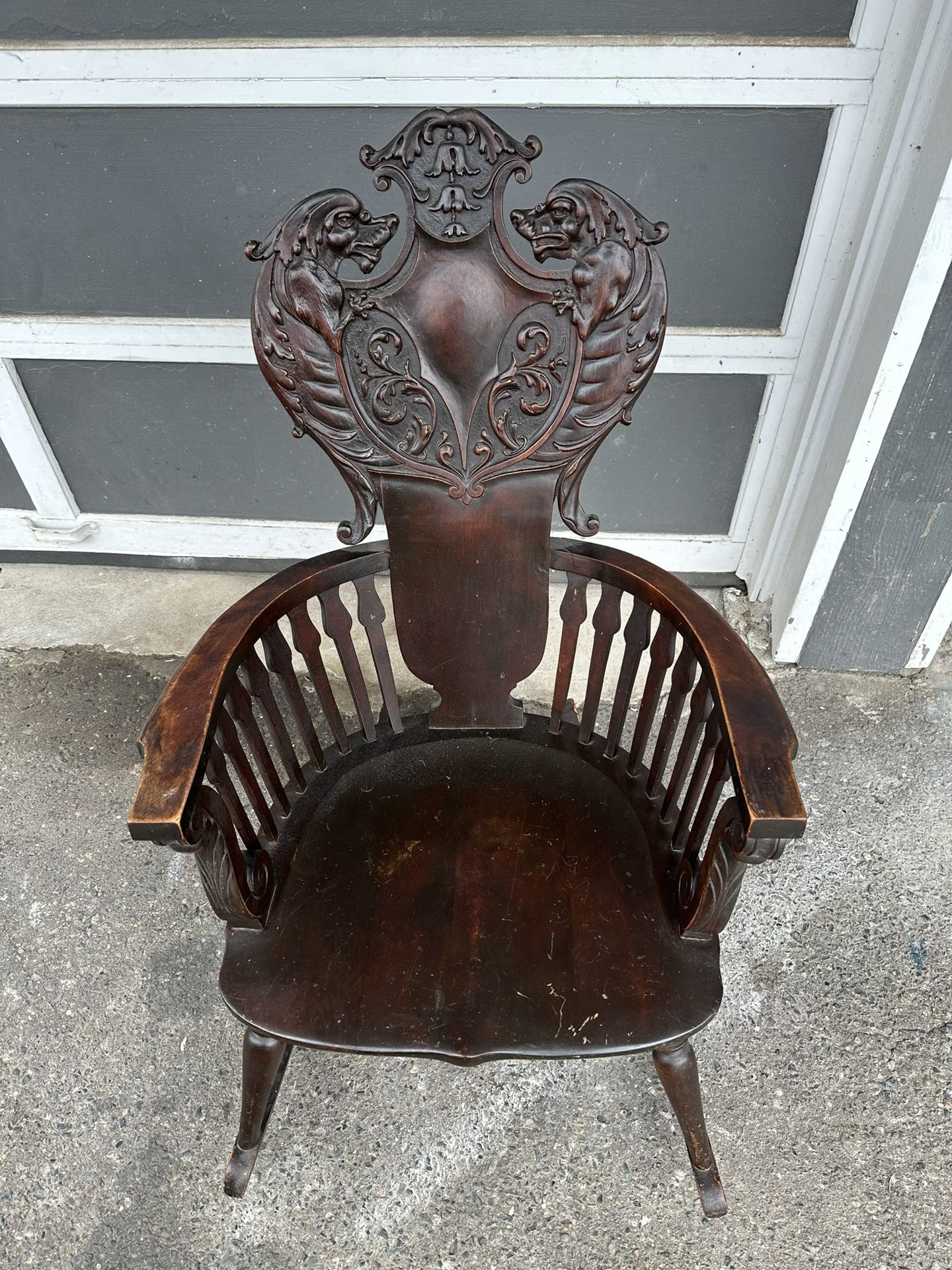 Unique Antique Wood Rocking Chair