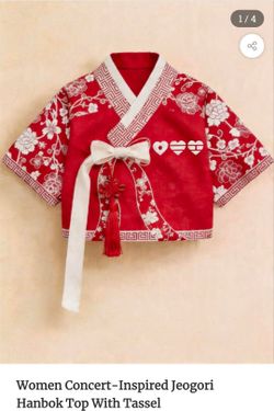 BTS  ARIRANG  inspired Women Jeogori Hanbok Top With Tassel