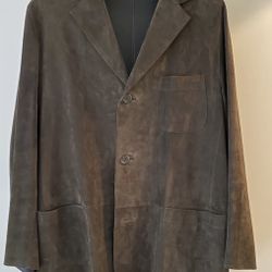 Ermenegildo Zegna Mens leather jacket