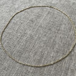 26’ 3mm Gold Rope Chain