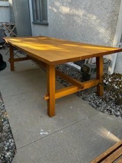 Dining Table---- Mockelby-Oak Finish