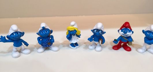 SMURFS! 2011 Set of 6 Movie Edition Figures