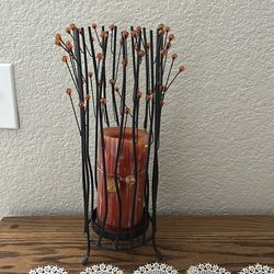 Fall candle holder