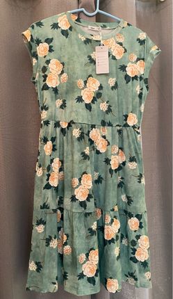 New Floral Tiered Mini Dress with Tags