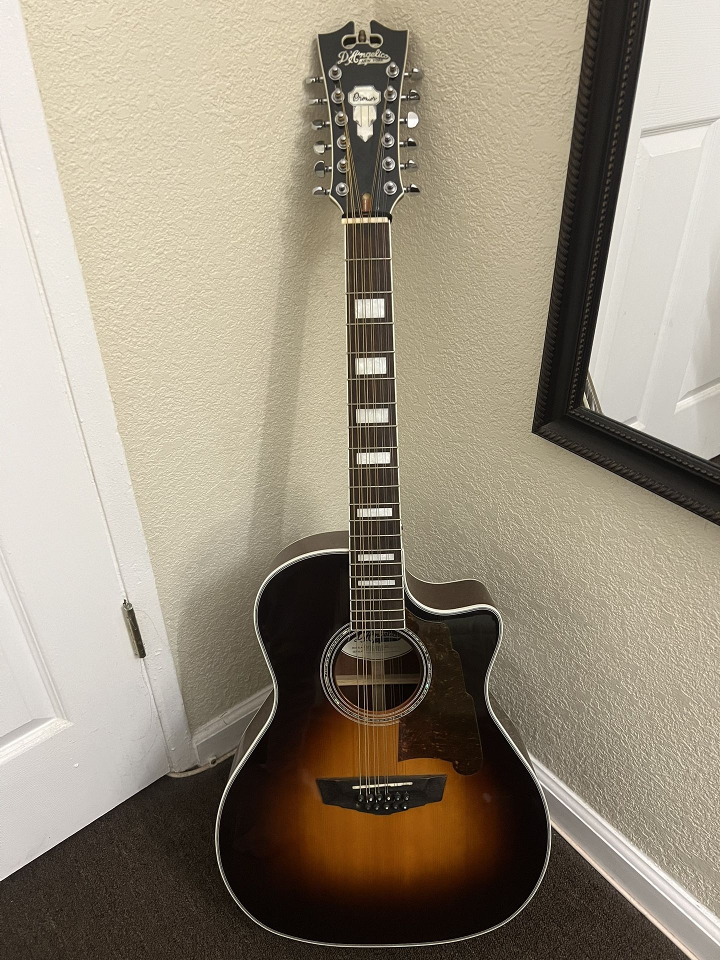 D’Angelico 12 String Acoustic-electric Guitar