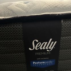 Queen Sealy Premium With Posturepedic Technology Mattress/box Spring/bedframe With Headboard