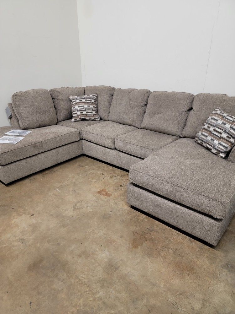 New Brown U-shaped Sectional