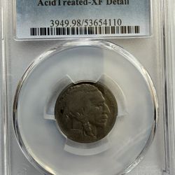 1923 Buffalo Nickel 5C – PCGS Genuine – Acid-Treated – XF Details – Classic U.S. Coin