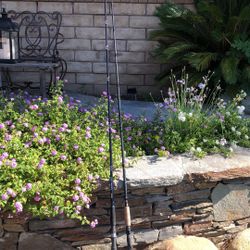 TWO (2) OKUMA Quality 8’ 15-40 lb Fishing Rods-Guide Select & Axeon Pro.