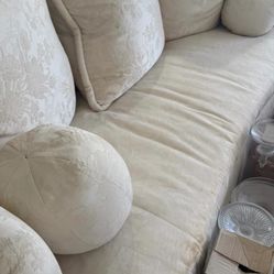 Custom White Couch
