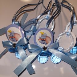 Dumbo Baby Shower Pacifers Guest Favor Necklaces