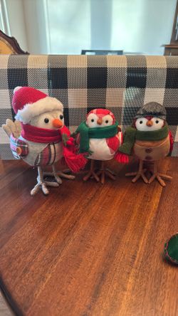 3 Christmas Birds - Decor