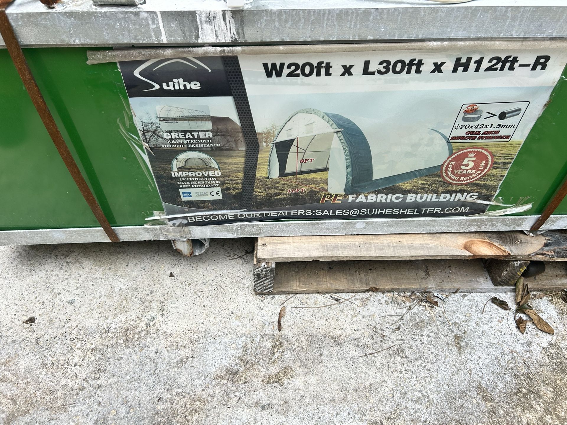 Shuihe 20x 30x12 PVC Fabric Building