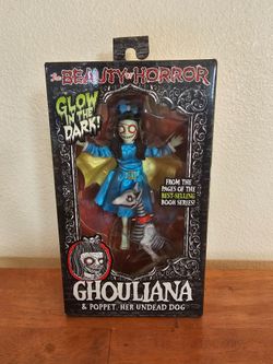 The Beauty of Horror: Ghouliana & Poppet Action Figure (Glow in the Dark) - NIB
