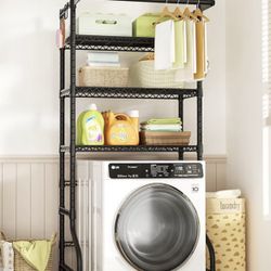 Ulif U11 Over Washer and Dryer Shelves, 3 Tiers Laundry Room Storage and Organizer Standing Shelf, 