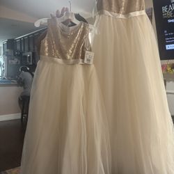 Gold And Ivory Dresses