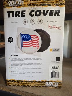 Adco Spare Tire Cover w/ American Flag