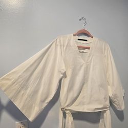 White Women Top Designer Divka  XS 2