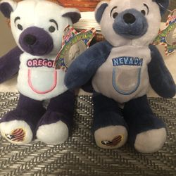 State Quarter Teddy Bear Collection Nevada / Oregon 