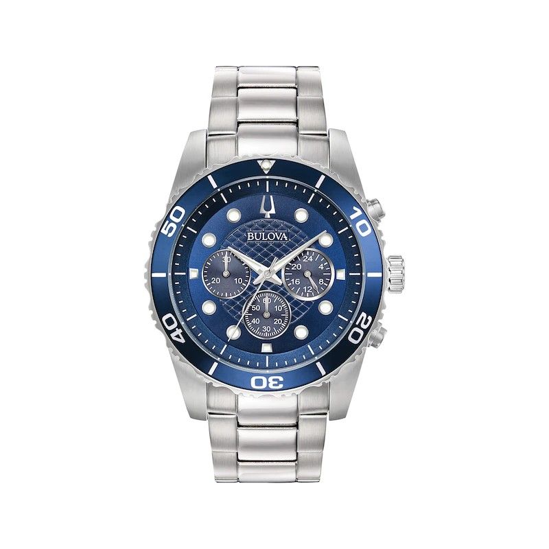 Bulova Silver/Blue Watch