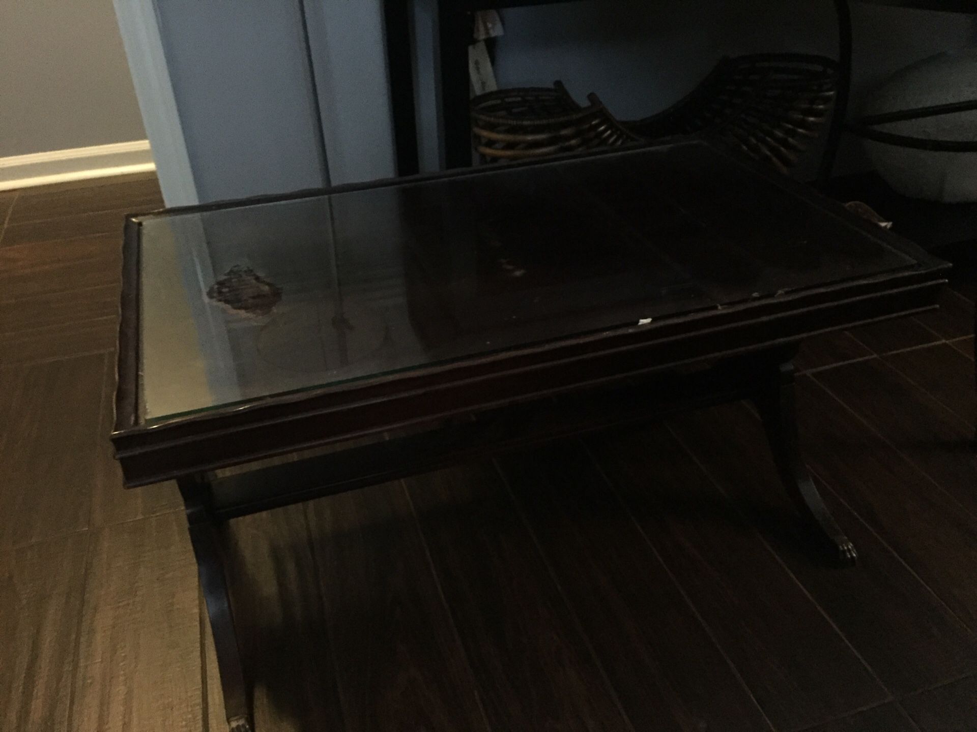 Center antique table ($35)