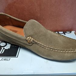 Frye Russel Venetian Men's Loafers - Size 7.5 - Taupe Grey - New