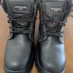 Skechers Men's Steel Toe Memory Foam Air Cooled Size 10 Wide Fit