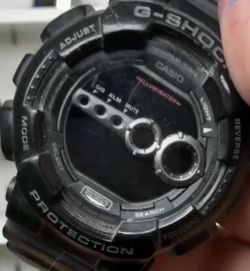 Casio G-Shock All Black Digital Watch GD-100 3263 Up To 8.5" WRIST