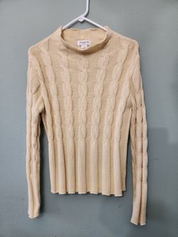 Jones New York Sport Knit Sweater Size L, Made in USA