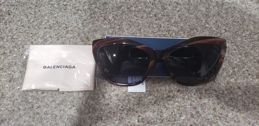 Wood Grain Balenciaga Sunglasses Brand New